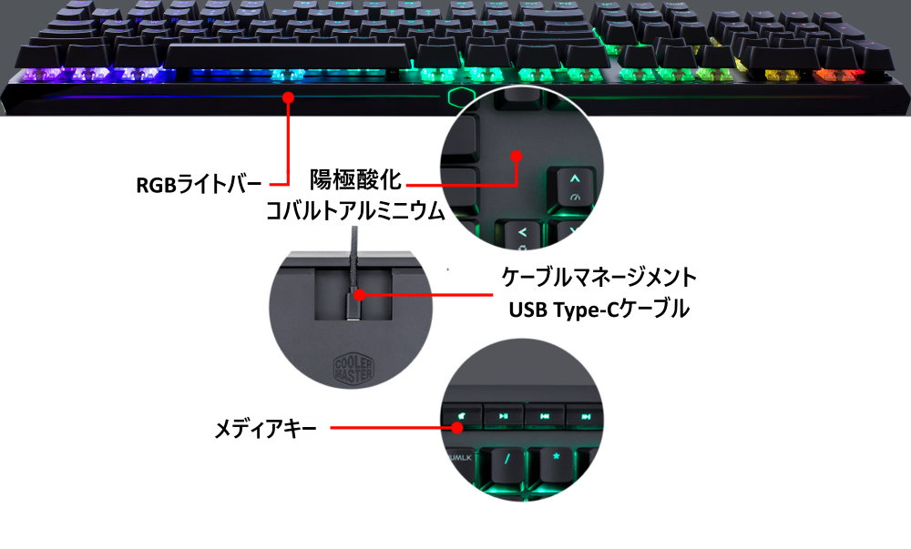 MasterKeys MK750｜Cooler Master｜株式会社アユート PCパーツ・VR